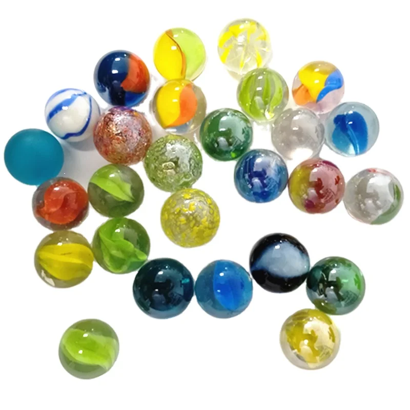 Safety Round Solid Beautiful Colored  Glass Marble glass pebble  for decoration