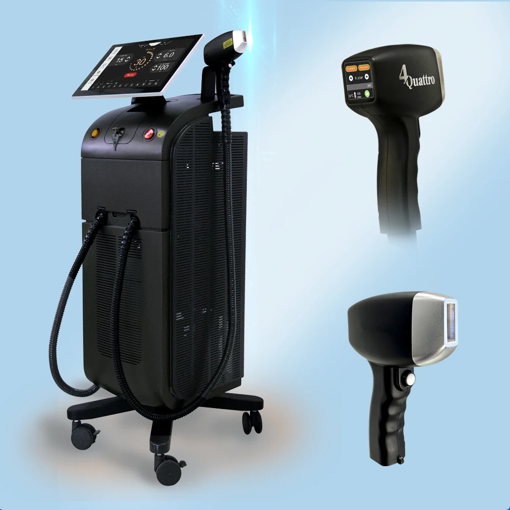 KM Latest upgrade Android system laser diodo 3waves laser ice 755 808 1064nm laser diodo hair removal fast treatment