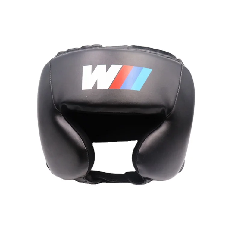 
Velcro Closed Boxing Helmet Muay Thai PU Leather Training Sparring Boxing Headgear Gym Equipment Taekwondo Head Guard 