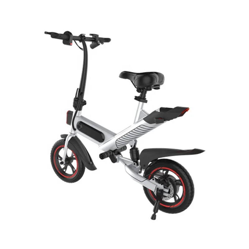 Best 12' Black Red White Color 36v 350w Folding Electric Scooter for Adult with Battery