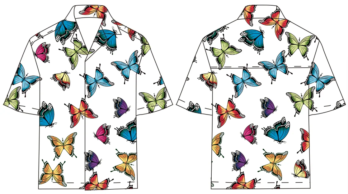 Custom Shorts Sleeve Beach Shirt Vintage Flower Button Down Shirts Sea Coconut Beauty Hawaiian Shirts For Men