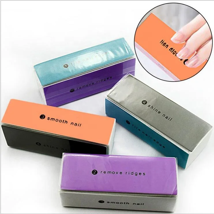 Polishing Buffer Small Cheap Wholesale File 4 Step Nail Buffing Block