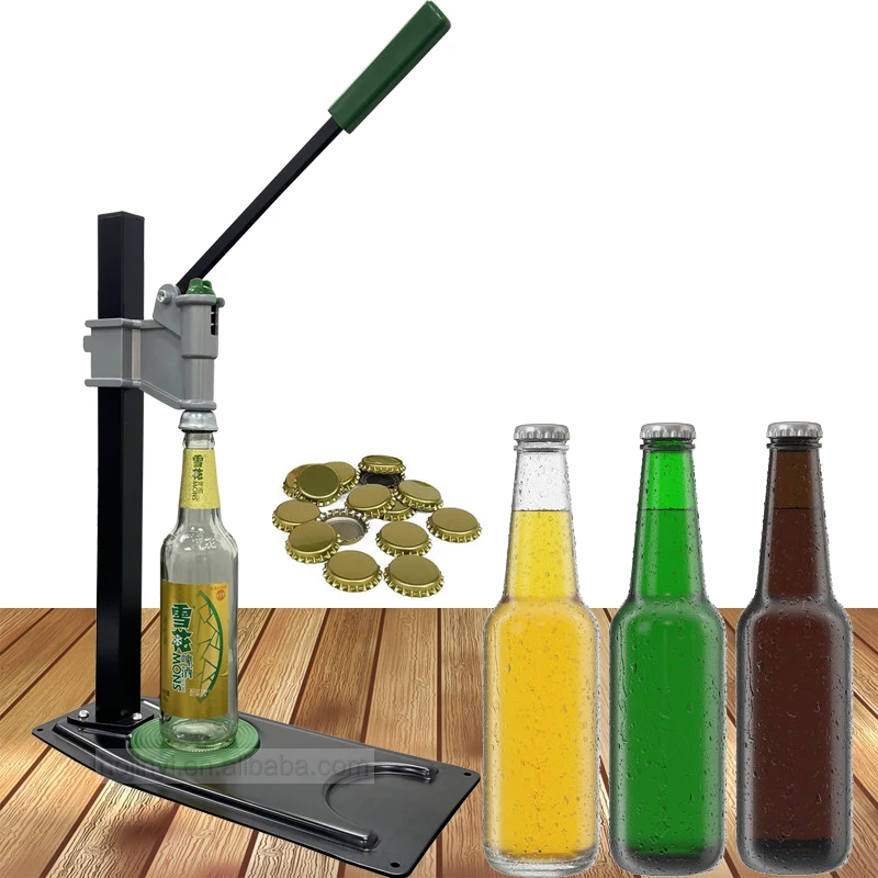 Bench Bottle Capper Adjustable Manual Capping Machine for Homebrew Beer Bottle Capper