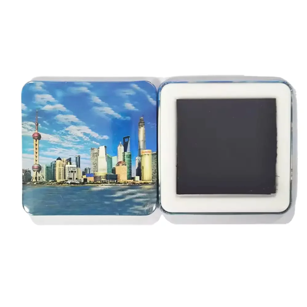 50mm Square Shape Badge Button Magnet Materials 50mm Square Fridge Magnet Materials for DIY Decoration