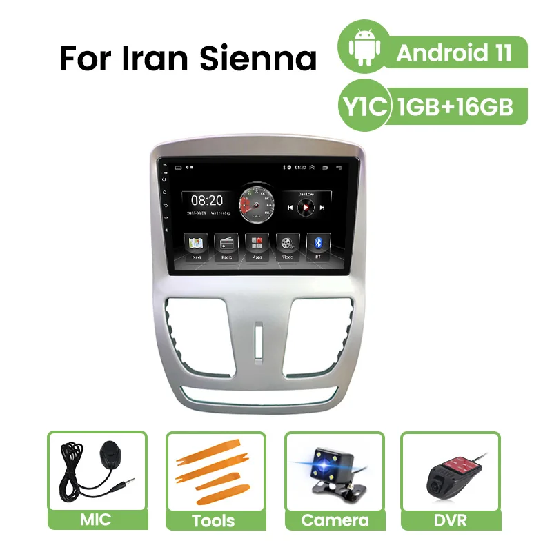  Navitree android 11 1024*600P RAM 2GB ROM 32GB TPMS OBDII DAB+ DVR BT car dvd multimedia player RDS AM FM radio For Iran Sienna