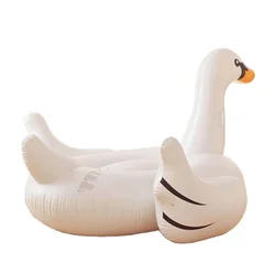 Eco-friendly PVC Round Mouth White Swan Pool Float/Green Life water game toys Inflatable Float/inflatable toy