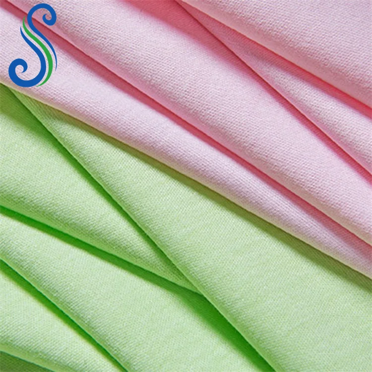 Breathable Cool Feeling 65%Cotton 30%Modal 5%Mulberry Silk Fabric for Tshirt