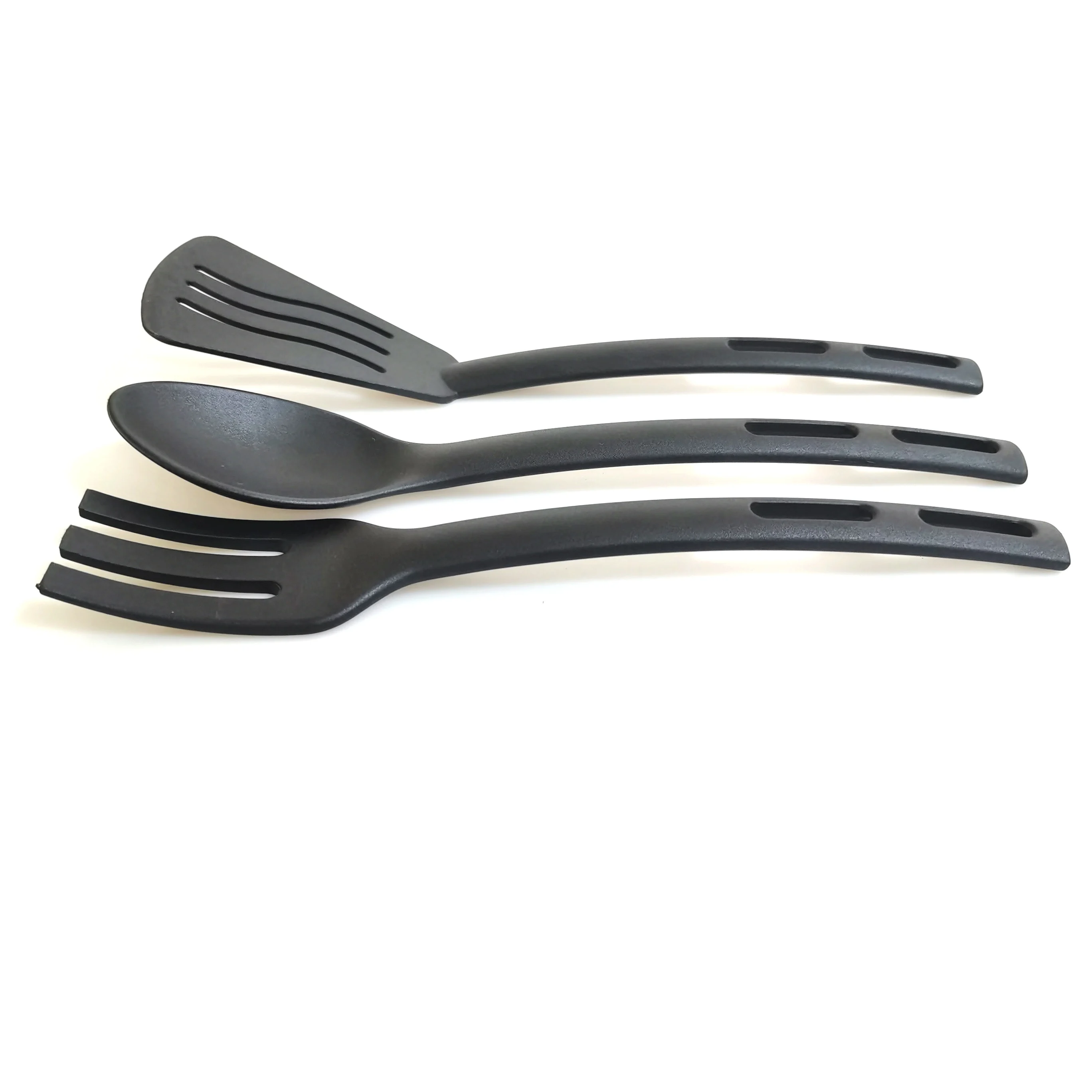 2021 hot sale kitchen utensil nylon kitchen utensil heat-resistant fork and spoon turner 3-piece set