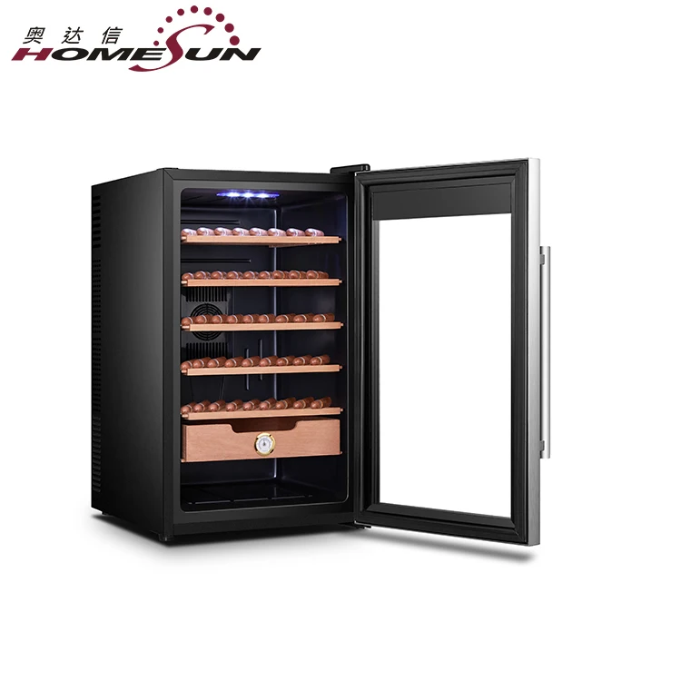 
Factory custom 70L low energy consumption electronic cigar cabinet humidor for dubai, cigar humidifier 