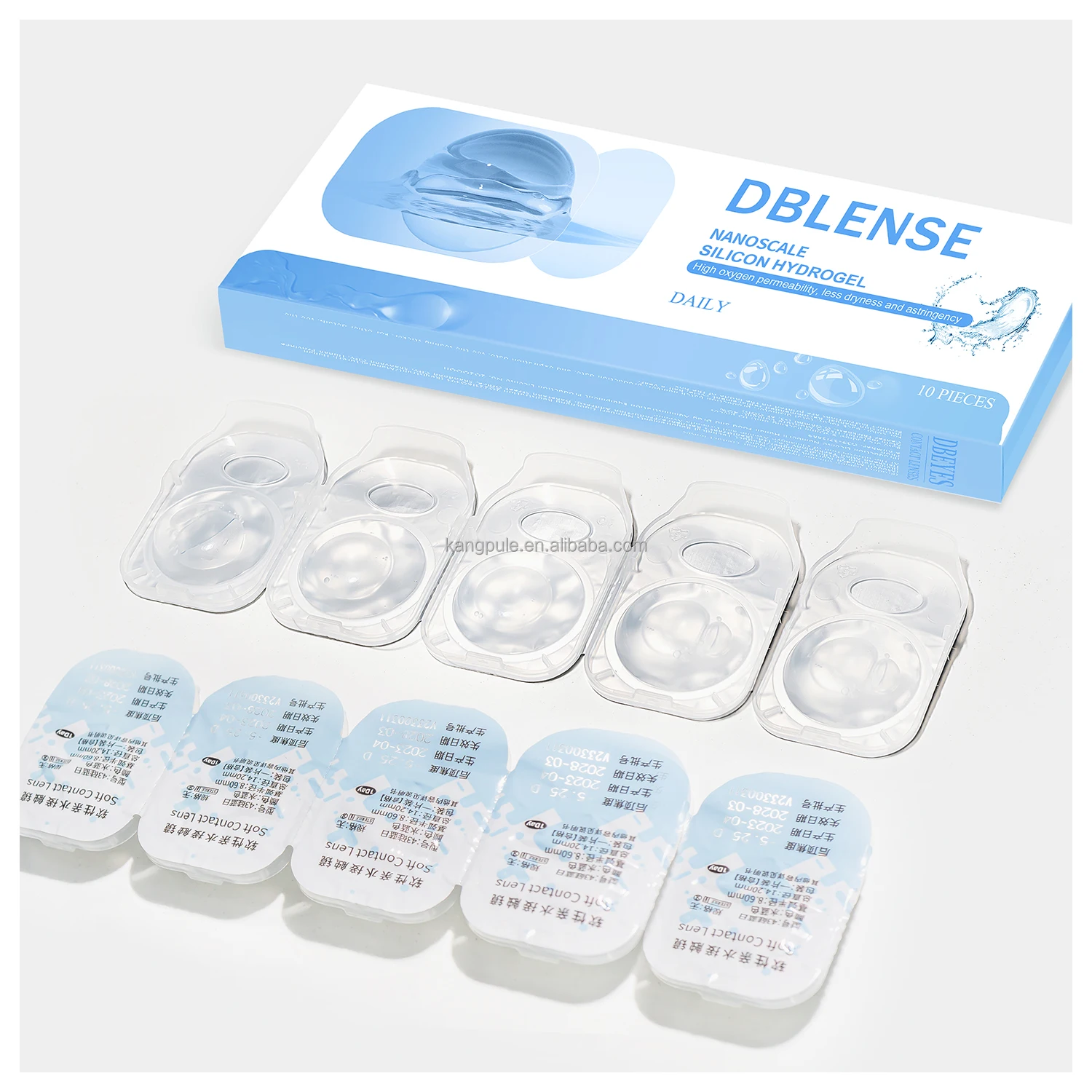 High Transmittance Power Silicone Hydrogel Clear Transparent Contact Lenses