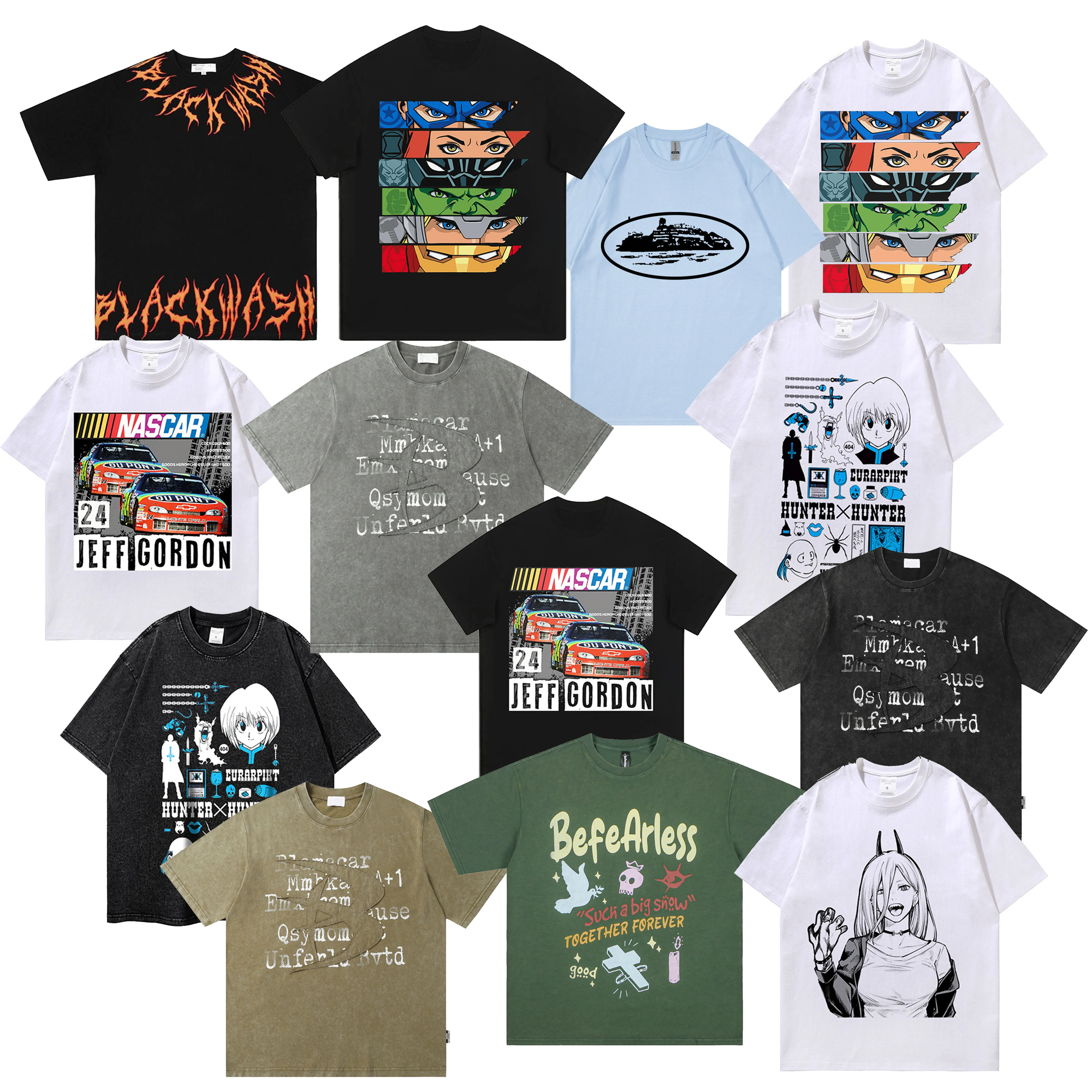 Vigour Print Streetwear Graphic High Quality Tees Custom Designer With Logo Your Own Brand Oversized  T-Shirt Men