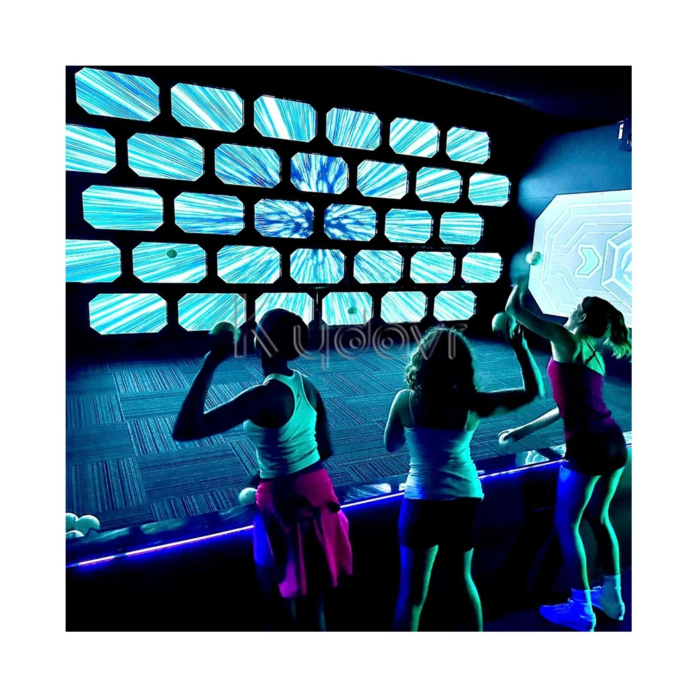Team building indoor activate shooting challenge gaming room arena interactive throwing ball active team games