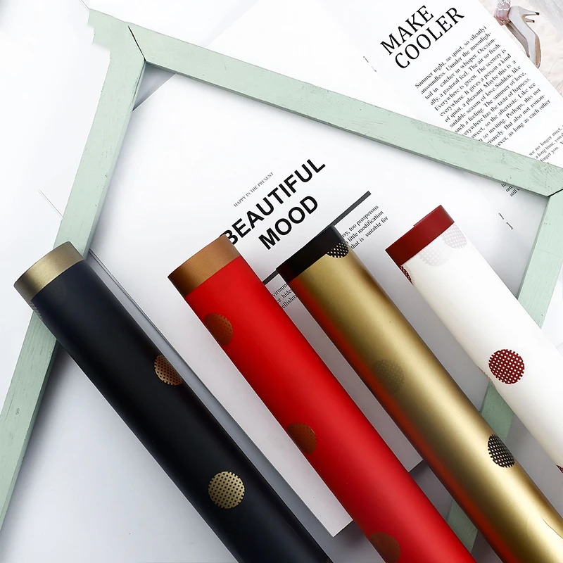 Factory Amazon hot sale Custom korean plastic waterproof packaging  gifts wrap paper   bouquet  wrapping paper for flowers