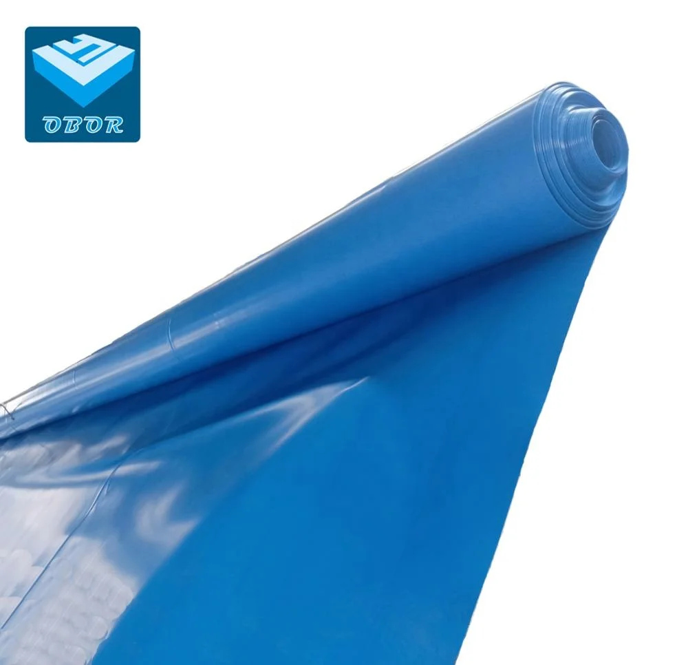 
HDPE plastic swimming pool liner for 1.5mm blue pond liner geomembrane lake dam liner 