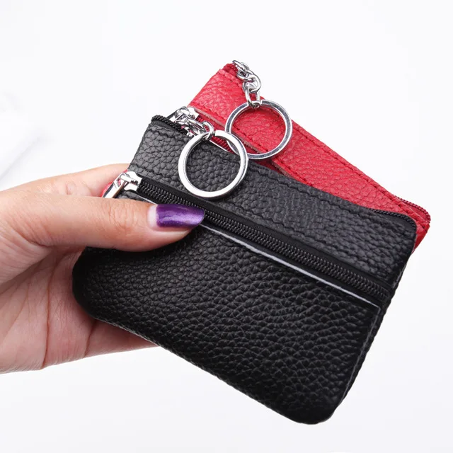 
PU Leather Coin Purses Woman Small Change Money Bags Pocket Wallets Key Holder Case Mini Functional Pouch Zipper Card Wallet 