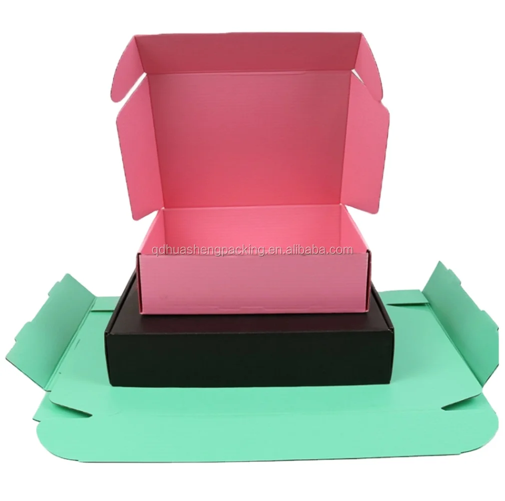 E Commerce Eco Friendly E-flute Cardboard Carton Recycled Corrugated Mailer Ship Corrugated Box Shipping Boxes