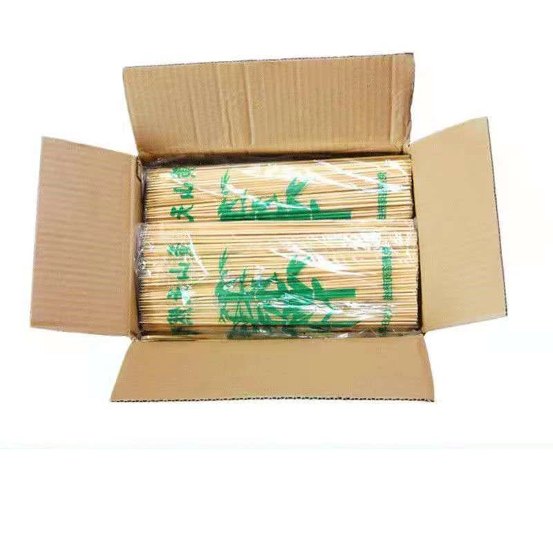Eco-friendly Disposable Natural Round/Pointed Fruit BBQ Bamboo Skewers