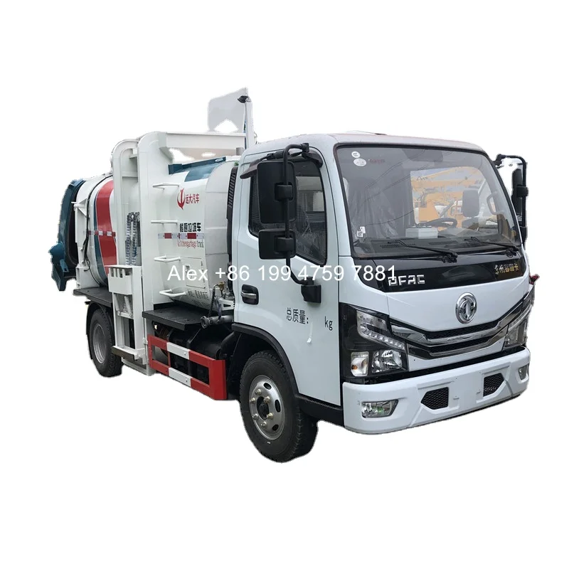 4x2 Dongfeng 6cbm garbage can cleaning truck