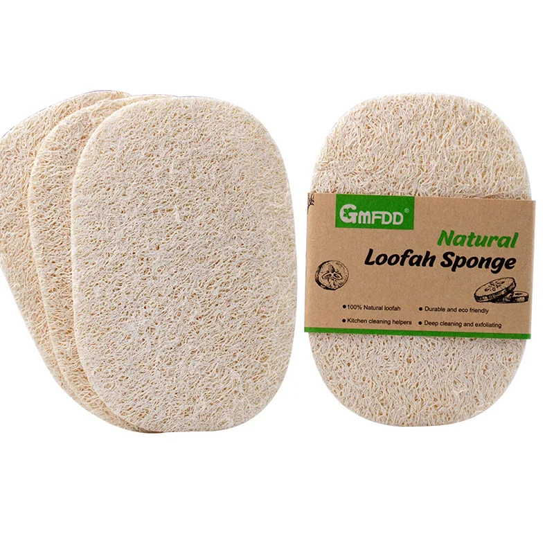 organic Luffa Sponge Dishwashing pot brush Tableware Multi Functional Cleaning Tool Natural Luffa Sponge For Kitchen Cleaning