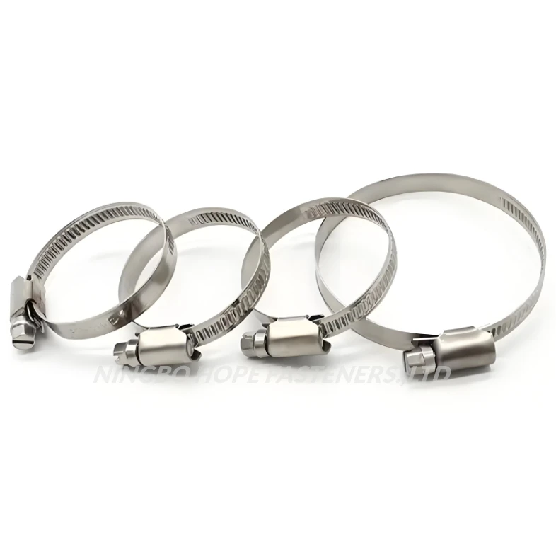 German Type Screw Band Worm Drive Hose Clamps