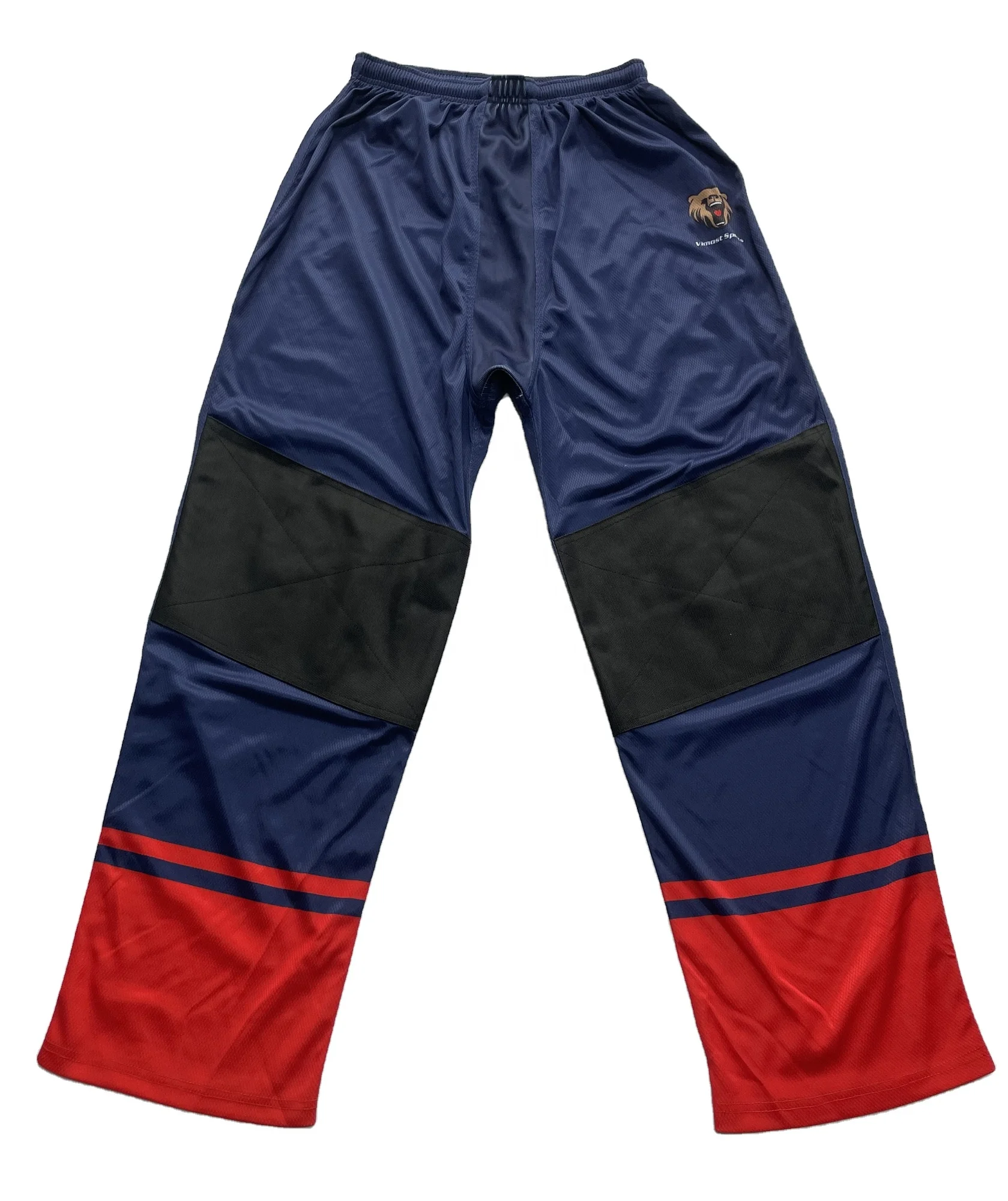 
OEM logo customized available ice roller hockey pants fully sublimation hockey pants from clothing factory 