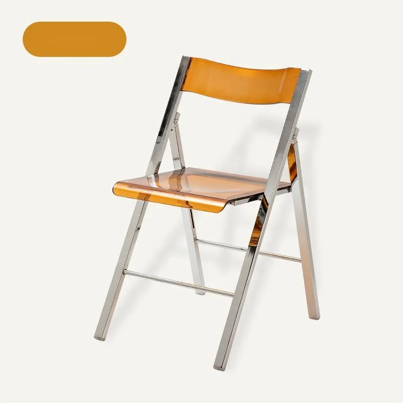 AIRFFY OEM/ODM chaise plastique Low Price Modern Style Dining Chairs Acrylic Transparent Folding Chair for Wedding Event