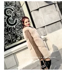STABILE  Newest arrival top quality faux fox Fur Vest fake Fox Fur Vest for Women Design Jackets Coat