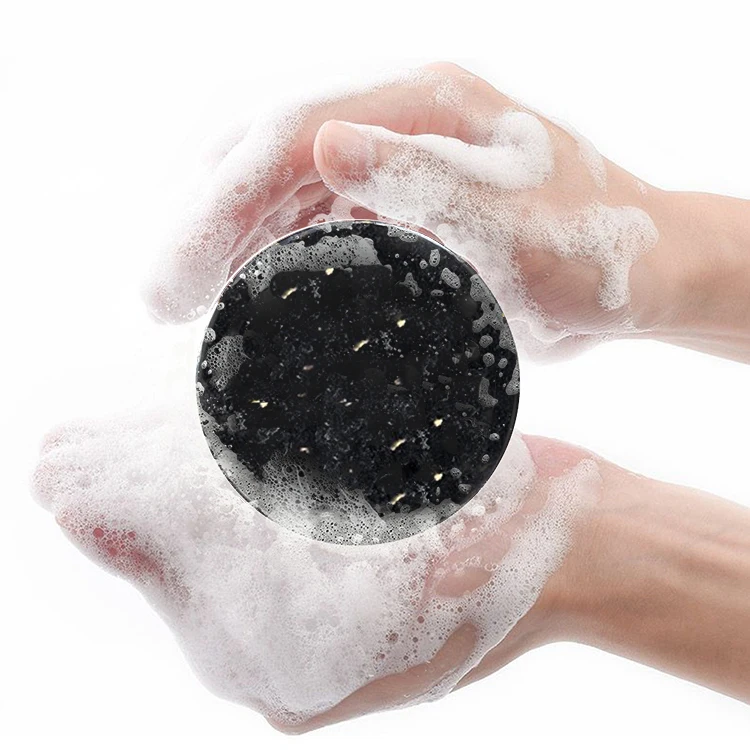 natural men organic oil bathing black soap pine tar scent exfoliating handmade soap