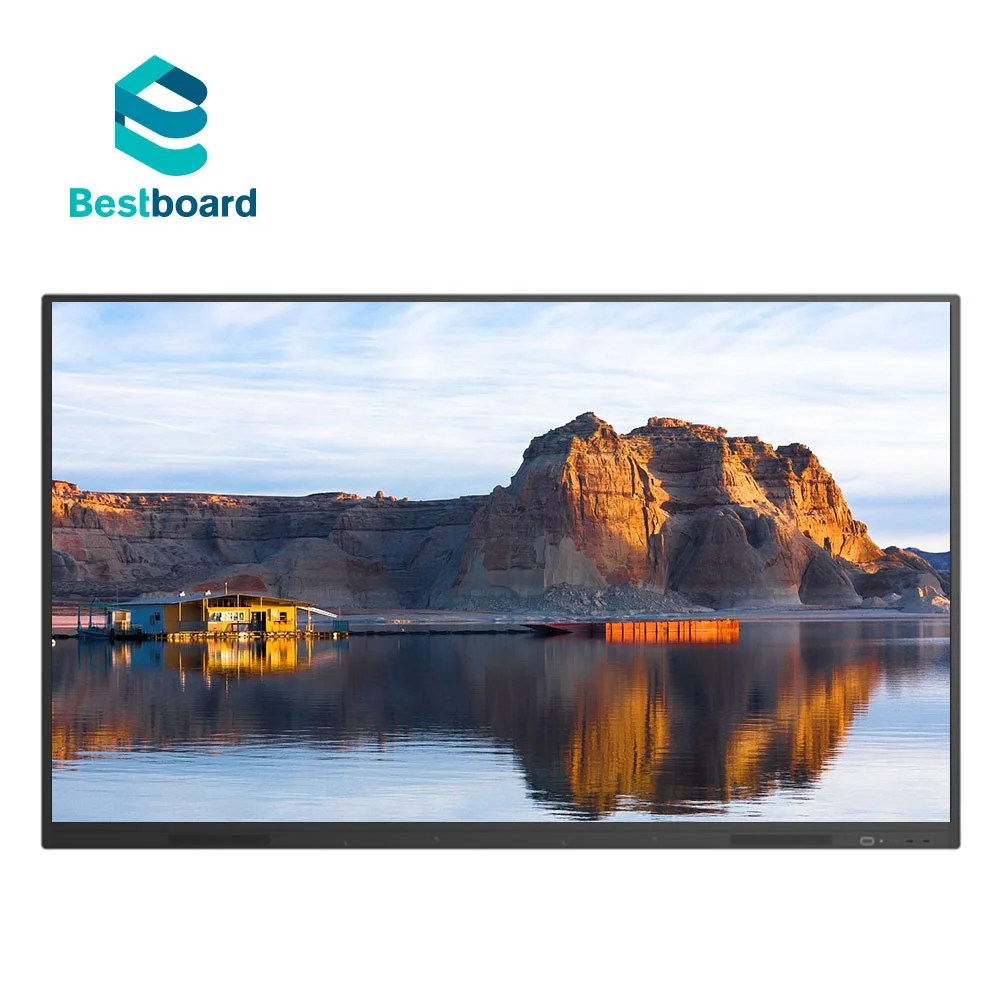 
65 75 86 inch Digital Whiteboard Video Audio Conference Device Smart Interactive Whiteboard Interactive Flat Panel 
