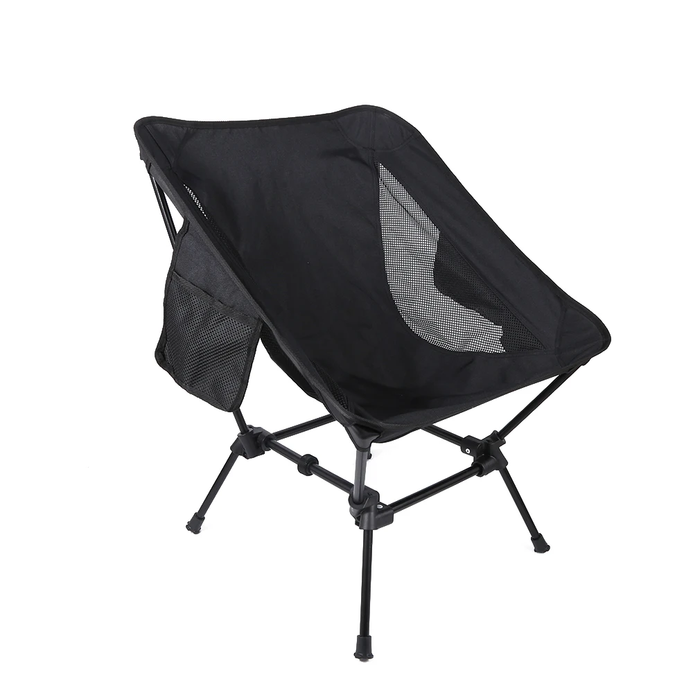 Portable Fishing Beach Chair Outdoor Camping Portable Folding Moon Chair With Cup Holder