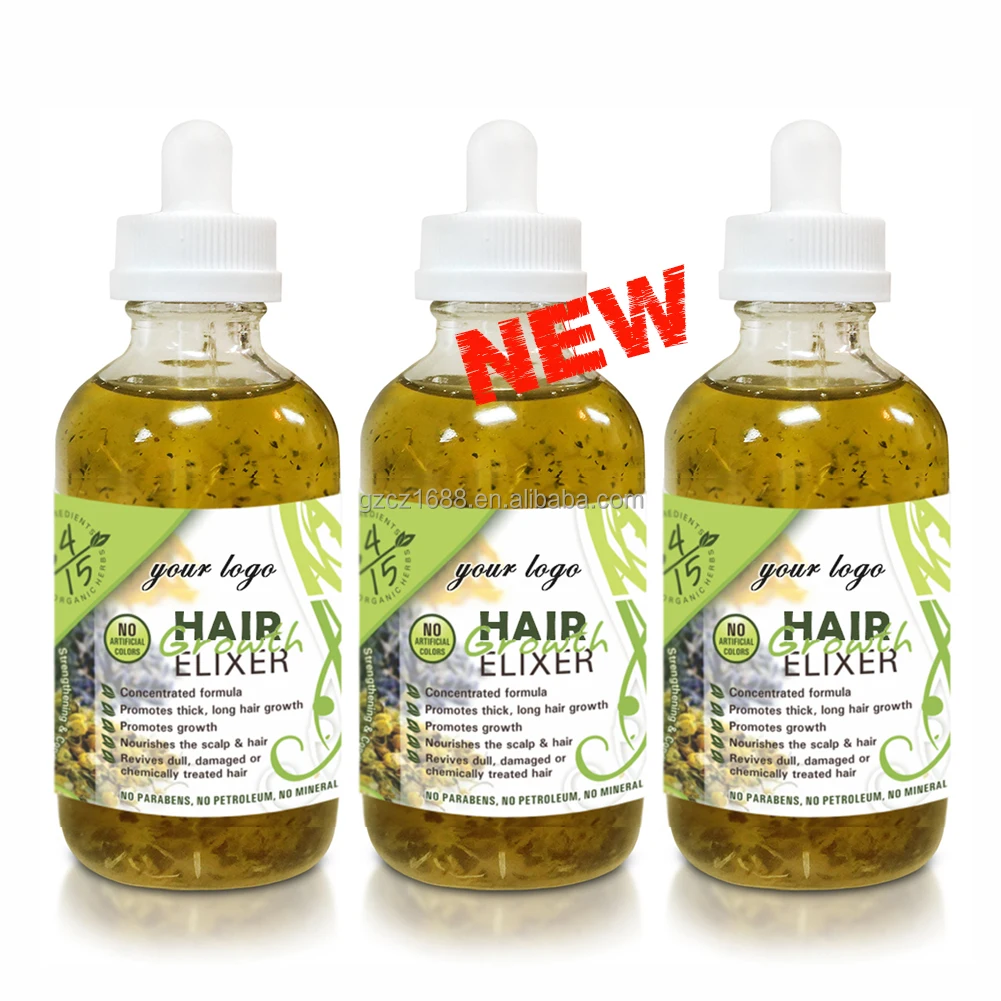 Hot Selling Natural Organic Formula Rosemary Castor Oil Scalp Elixirs Hair Serum Loss Treatment Hair Growth Oil