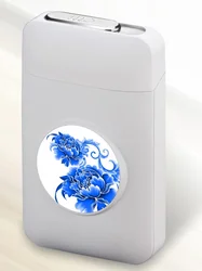 JL-223N Onuoss Wholesale ABS Led Cigarette Case Box With USB Lighter Custom Logo