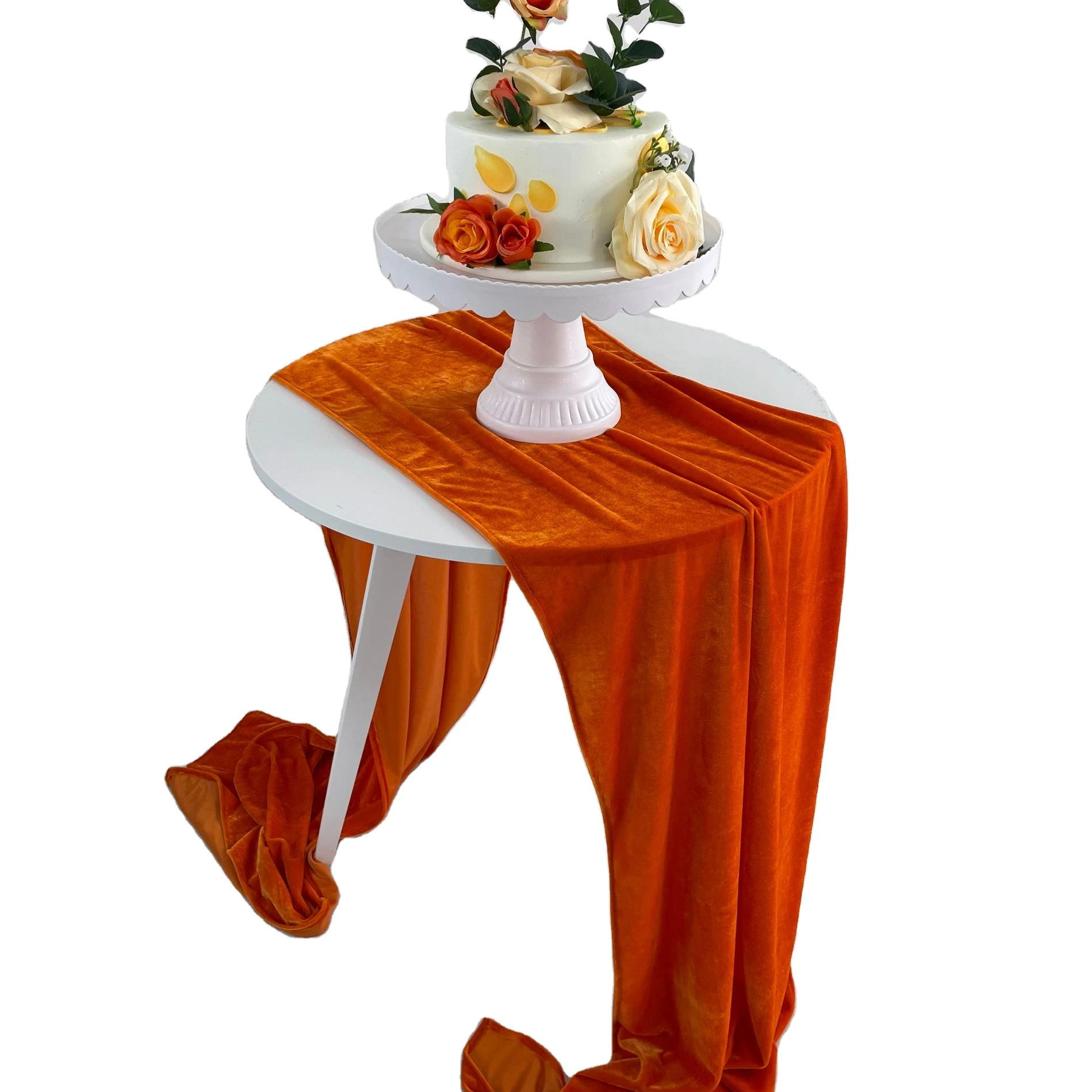 TR039#28 terracota table runner trendy fabric for table runners velvet table runner