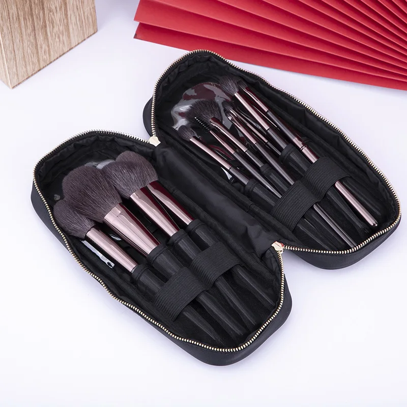 Cangzhou Manufacturer 100% Natural Goat Hair 5Pcs 7Pcs 9Pcs 12Pcs 15Pcs Cosmetic Brush Set