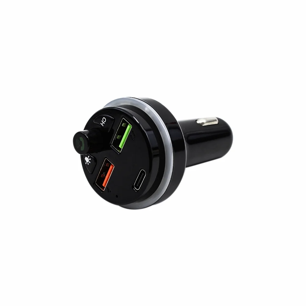 Супер автомобильное зарядное устройство PD 25 Вт Автомобильный Bluetooth плеер Авто MP3 USB Type C