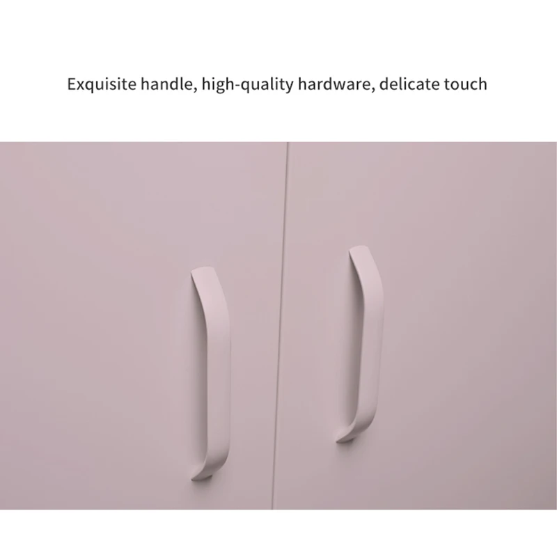 Modern colorful  home furniture steel drawer storage cabinet for living room metal swing door cabinet with 2 drawers