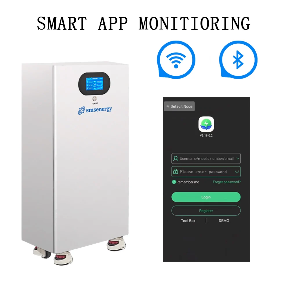 SMS мобильный 48 В 51 2 280Ah 300Ah 314Ah 15kwh LiFePO4 аккумулятор напольная домашняя система хранения энергии