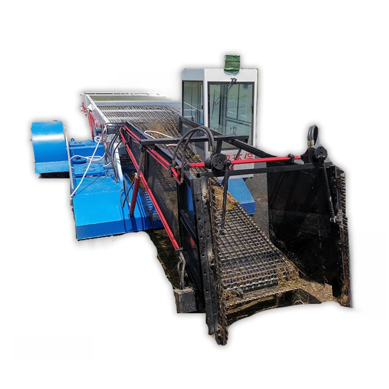 Full-Automatic Garbage Salvage Ship Underwater Water Plant Harvesting Water Hyacinth Fishing Boat Surface Garbage Cleaning and M