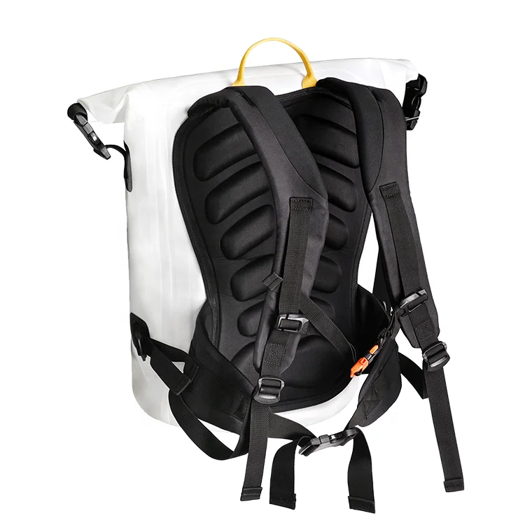 Eco-friendly TPU Waterproof Outdoor Hiking Bag Trendy Roll Top Backpack Waterproof For Camping Cycling Travelling