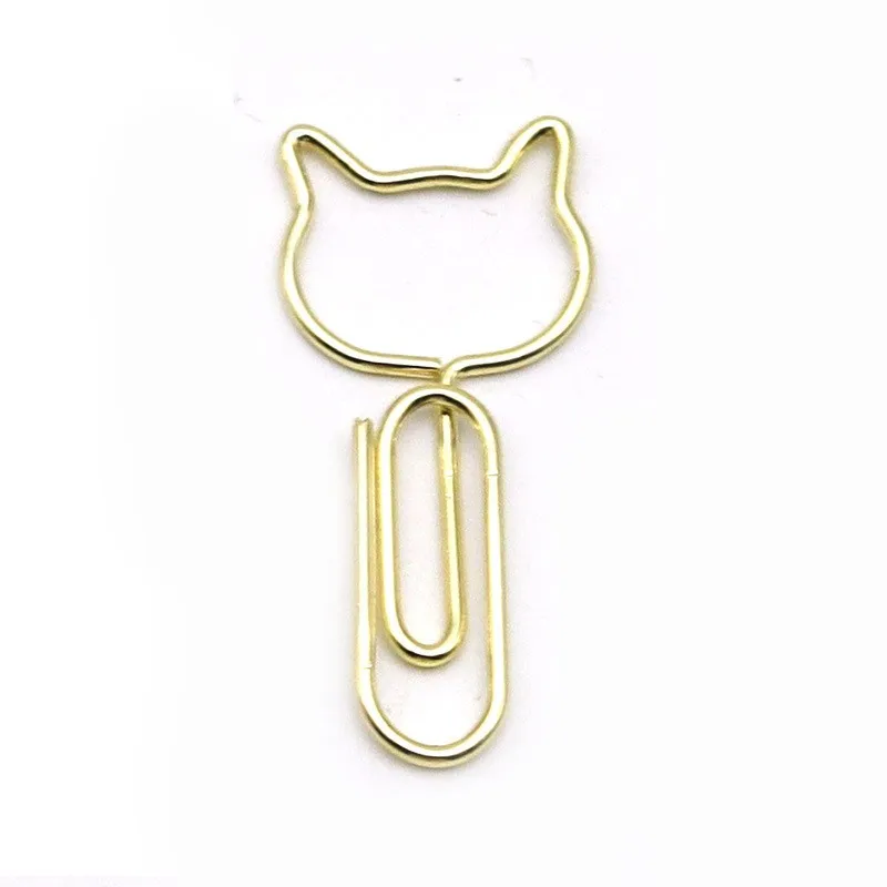 50 Piece Kitten Shape Paper Clips,Funny Planner Clips for for Fun Office Supplies School Gifts Wedding Decoration