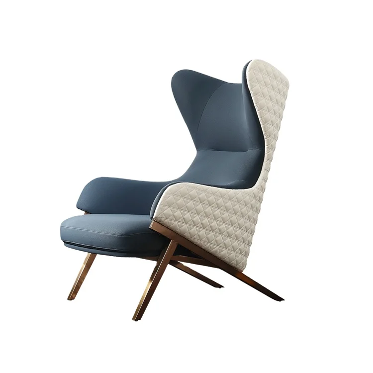 
Nordic High Back Modern Reclining Color Customized Lounge Aviator Accent Leather Single Sofa Armchair/Arm Chair 