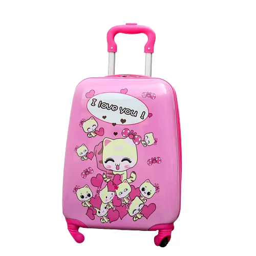 Certificated beautiful lightweight design kids travel bags luggage with sealing lining