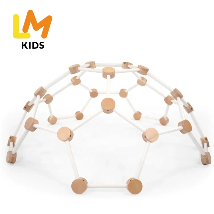 LM KIDS montessori toys kids climbing frame Wooden Climbing Frame Indoor Climbing Dome indoor climbing frame kids climbing dome