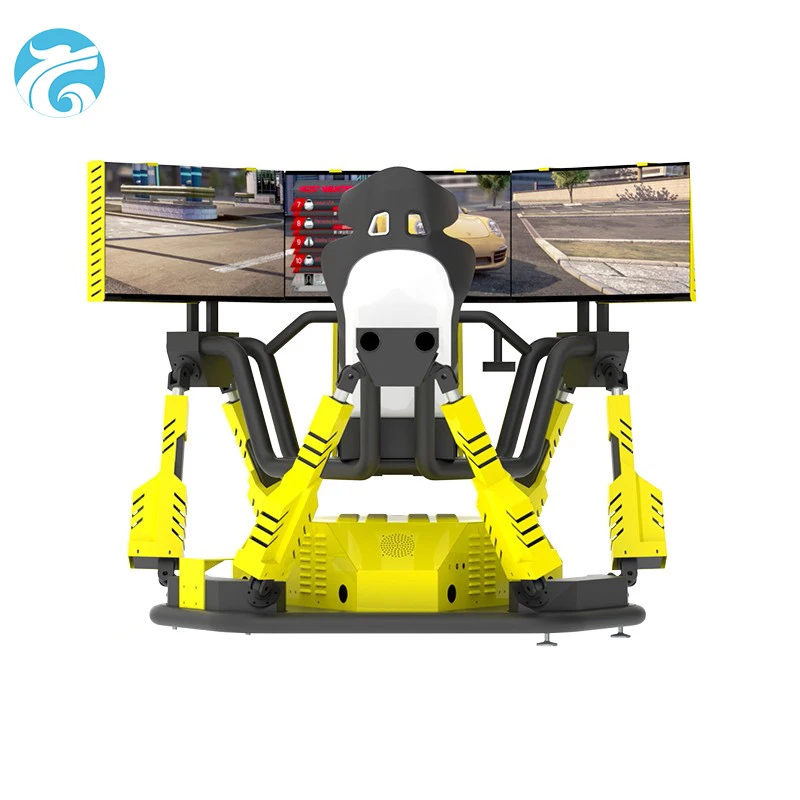 Electric 3dof motion platform 3 screen VR Simulator Racing Car