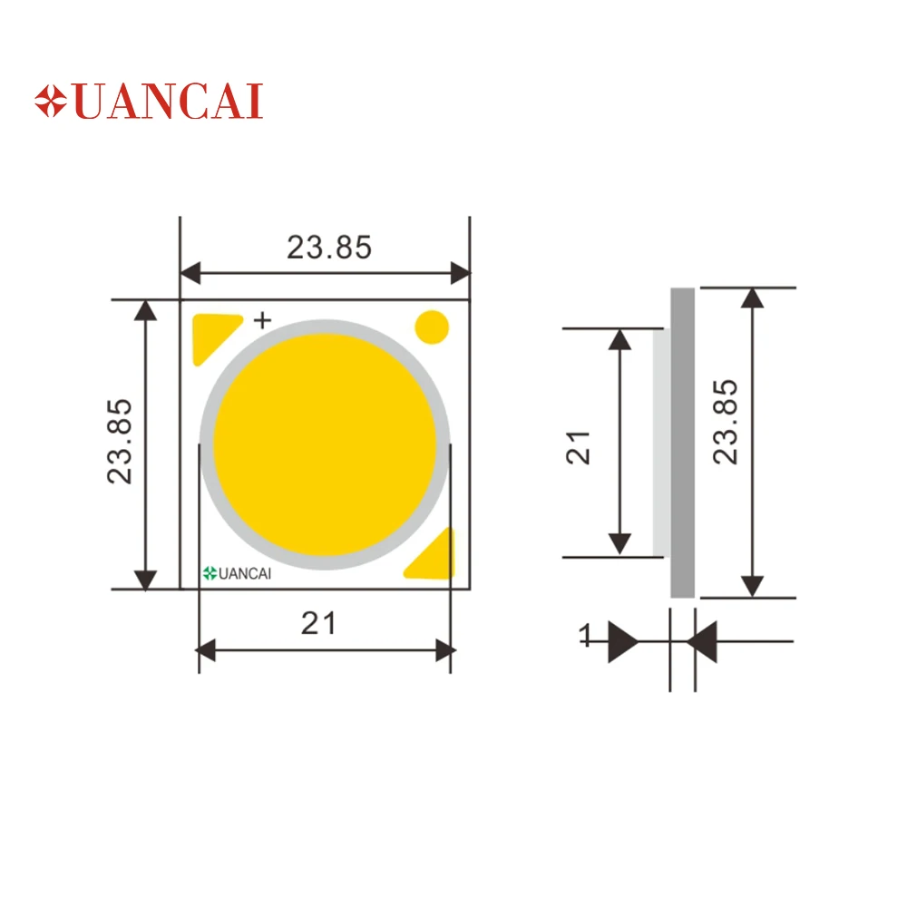 
Cree Size CXA2540 Hot Sell 36V 24W 30W 36W 140-150LM/W LED COB Chip for High-end shopping mall light 