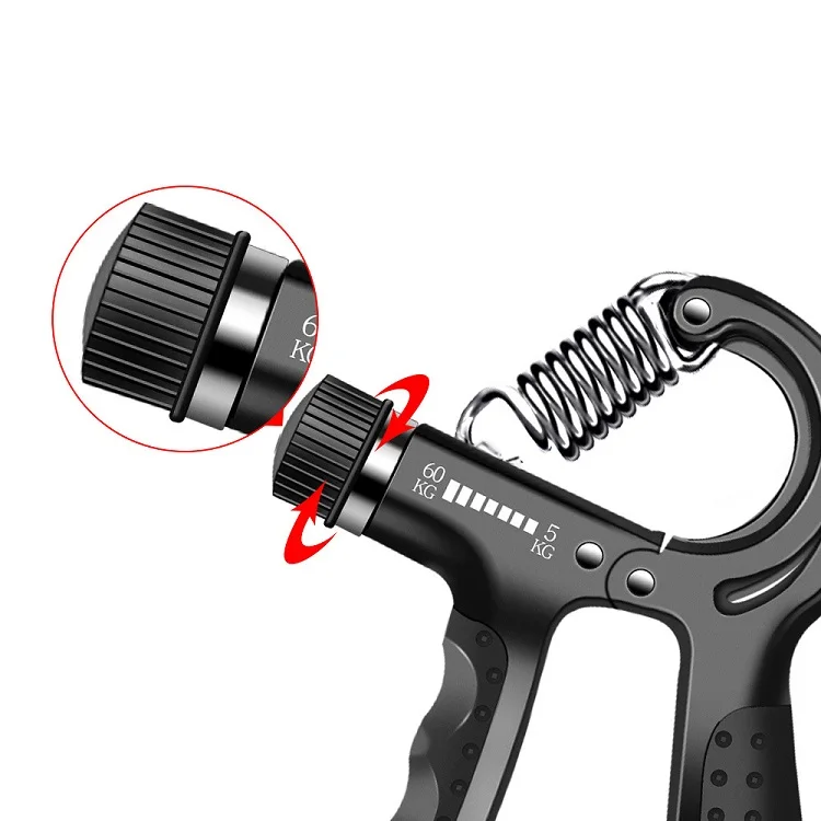 Count Heavy Hand Spring Gripper Exercise Adjustable 5-60kg Finger Exerciser Grip