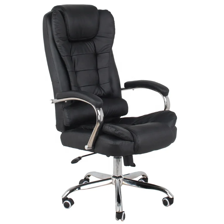 Hot sale luxury executive high quality CEO boss pu leather black office chair