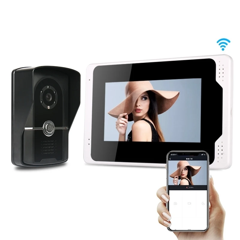 4 провода 1080p hd smart ip интерком Wi-Fi кольцо видео дверной звонок с приложение tuya видео-телефон двери Система внутренней связи ip-телефон