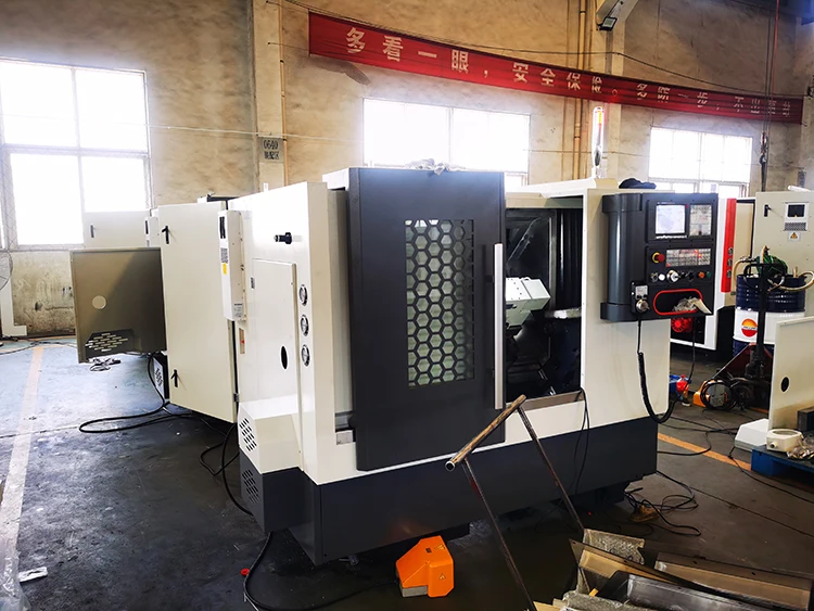 TCK46A High Speed Taiwan Linear Rail Slant Bed CNC Lathe Machine