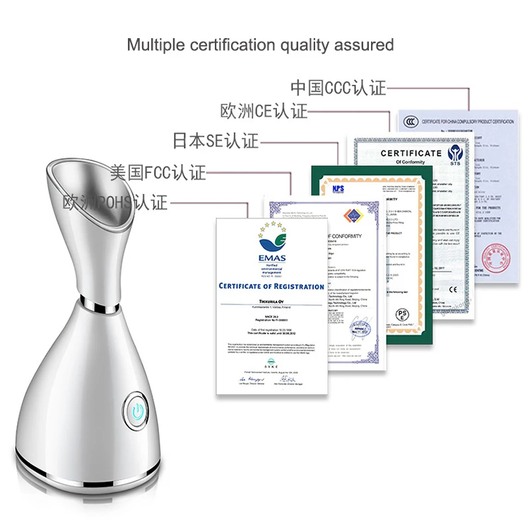 Профессиональный многофункциональный паровой распылитель, паровой аппарат для лица, вапорайзер для лица 3 в 1, нано-паровой аппарат для лица